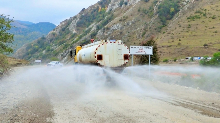 Murovdağ tunelinin inşası davam etdirilir -