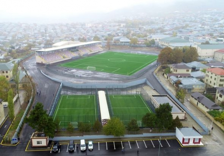 Şamaxı şəhər stadionunun açılışı olub -