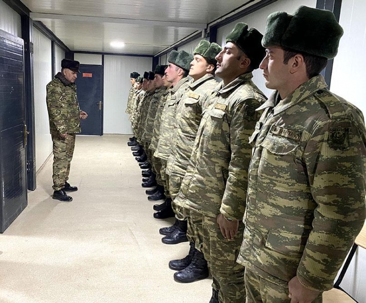 Laçında yerləşən hərbi hissələrin döyüş hazırlığı yoxlanılıb -