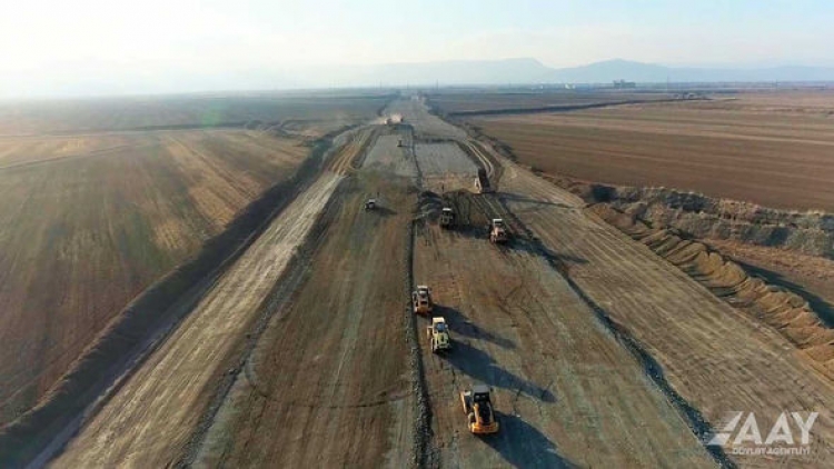 Ağdam-Füzuli avtomobil yolunun tikintisinə başlanılıb -