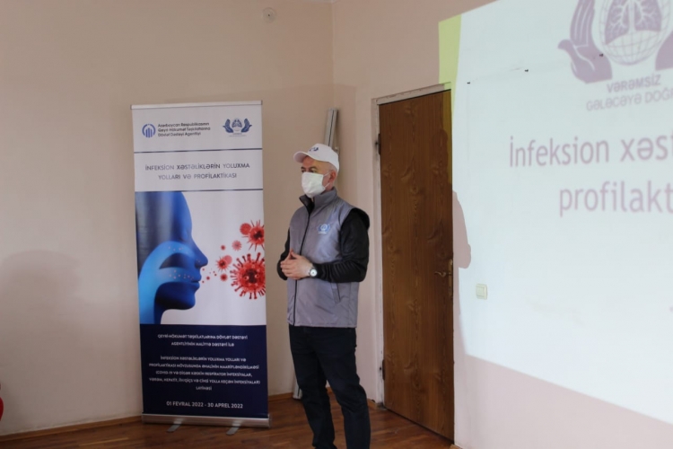 "İnfeksion xəstəliklərin yoluxma yolları və profilaktikası” mövzusunda maarifləndirmə layihəsi həyata keçirilib -