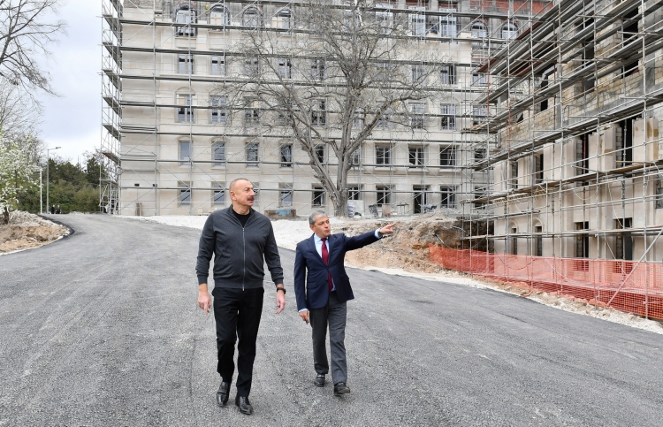 Prezident Daşaltıya gedib, tunellərin tikintisi ilə tanış olub -