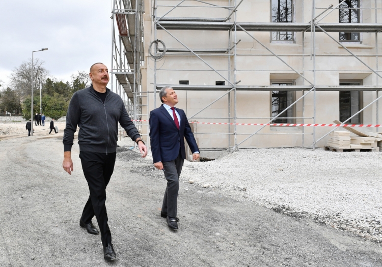 Prezident Daşaltıya gedib, tunellərin tikintisi ilə tanış olub -