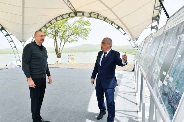 Prezident Daşaltıya gedib, tunellərin tikintisi ilə tanış olub -