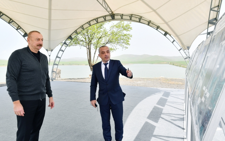 Prezident Daşaltıya gedib, tunellərin tikintisi ilə tanış olub -