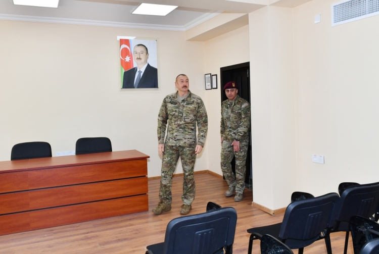 Prezident XTQ-nin hərbi hissəsində olub -