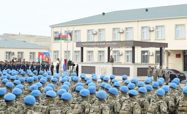 Prezident XTQ-nin hərbi hissəsində olub -