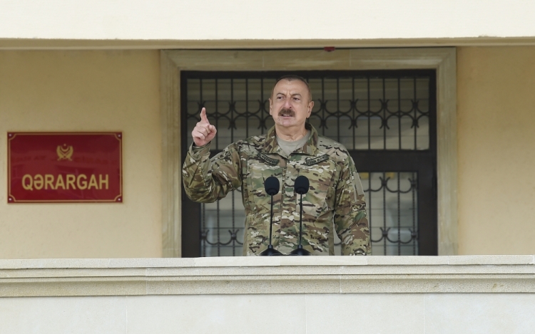 Prezident XTQ-nin hərbi hissəsində olub -