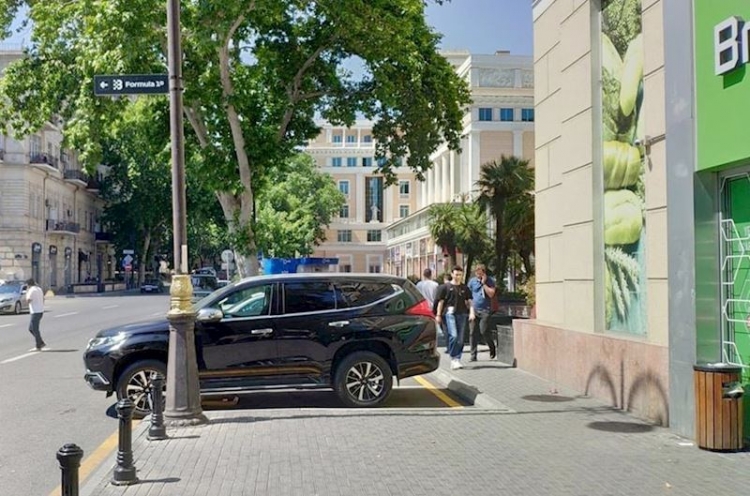 Bakıda ağacları kəsib yerində parkinq saldılar -