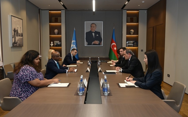 Ceyhun Bayramov BMT Baş Assambleyasının prezidenti ilə görüşüb