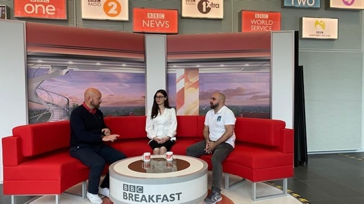 Magistrantlarımız BBC rəsmiləri ilə görüşüblər -