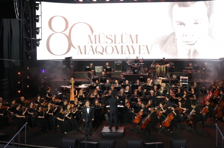 Prezident və birinci xanım Müslüm Maqomayevin xatirəsinə həsr olunan gecədə iştirak edib -