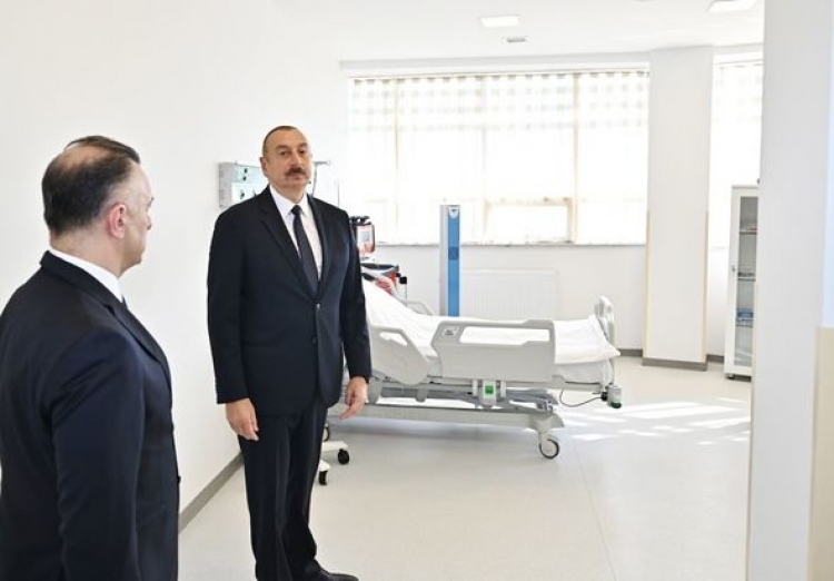 Prezident Bakıda sanatoriyanın açılışında iştirak edib