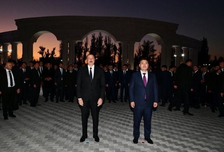 Bişkekdə Qırğızıstan-Azərbaycan Dostluq Parkı açılıb -