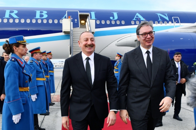 Prezident İlham Əliyev Serbiyaya rəsmi səfər edib