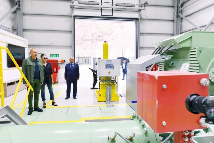 Kəlbəcərdə “Soyuqbulaq” Kiçik Su Elektrik Stansiyasının açılışı olub -