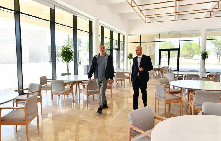 Prezident Zəngilan Konqres Mərkəzi Kompleksinin açılışını edib -