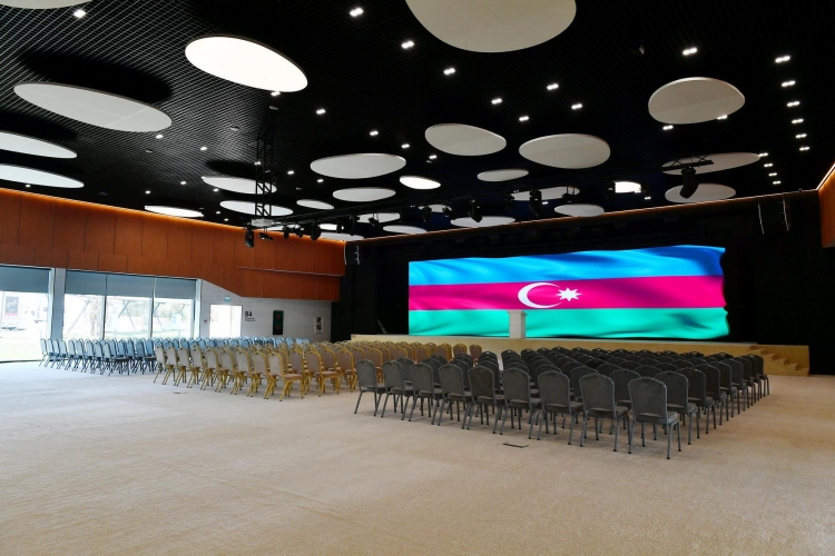 Prezident Zəngilan Konqres Mərkəzi Kompleksinin açılışını edib -