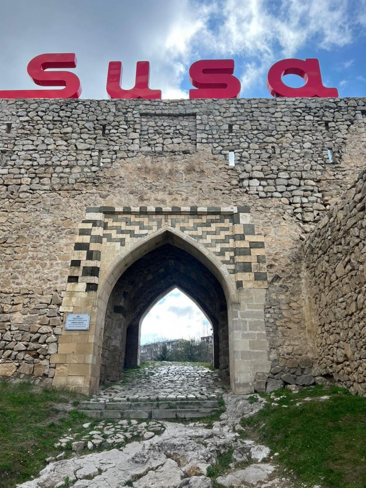 Mehriban Əliyeva Şuşadan fotolar paylaşıb -