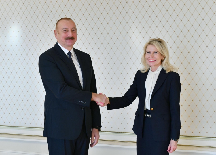 Azərbaycan lideri ATƏT PA-nın prezidentini qəbul edib -