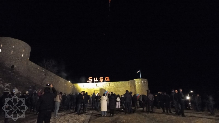 Şuşada atəşfəşanlıq -