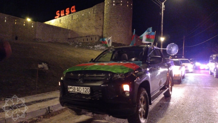 Şuşada atəşfəşanlıq -