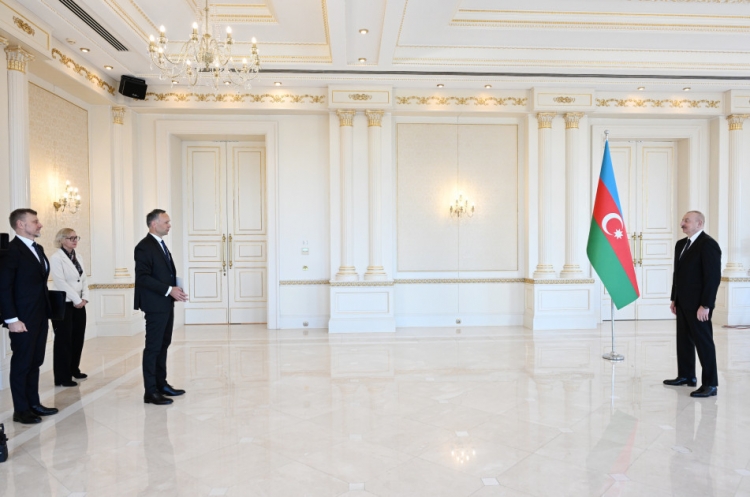 Prezident iki yeni səfirin etimadnaməsini qəbul edib