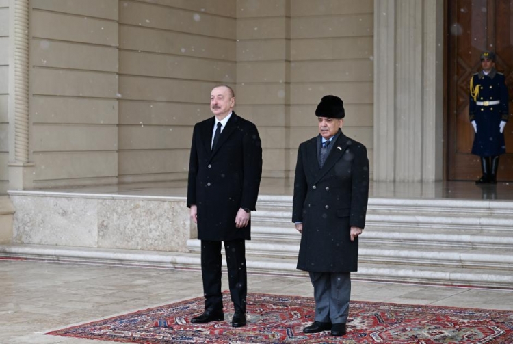 Şahbaz Şərifin rəsmi qarşılanma mərasimi olub -