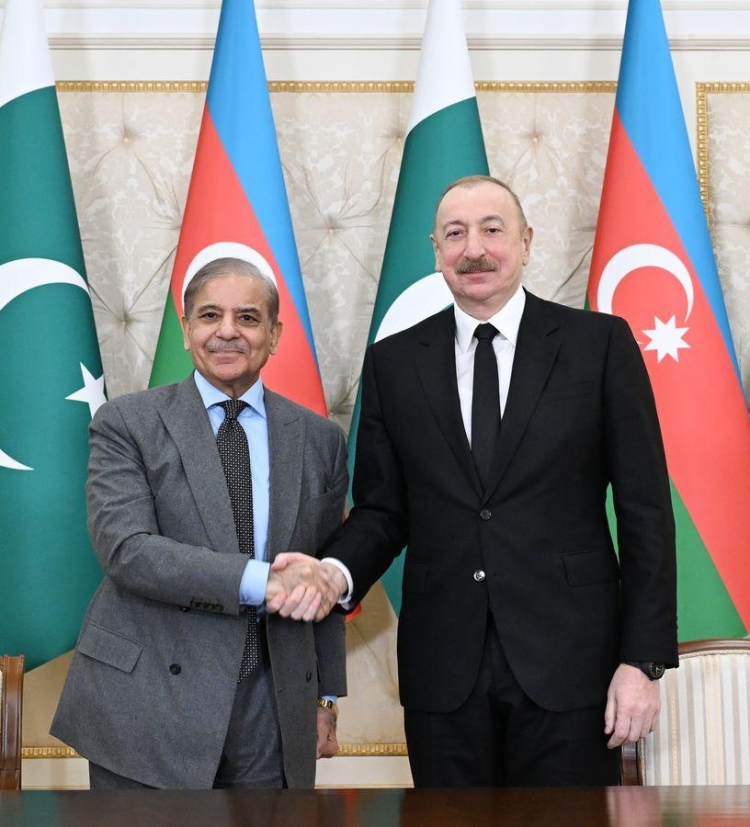 Azərbaycan Prezidenti və Pakistanın Baş naziri mətbuata bəyanatlarla çıxış ediblər -
