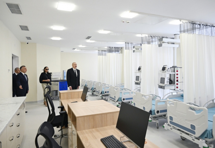 Prezident və Mehriban Əliyeva Şuşa Müalicə-Sağlamlıq Mərkəzinin açılışında iştirak ediblər -