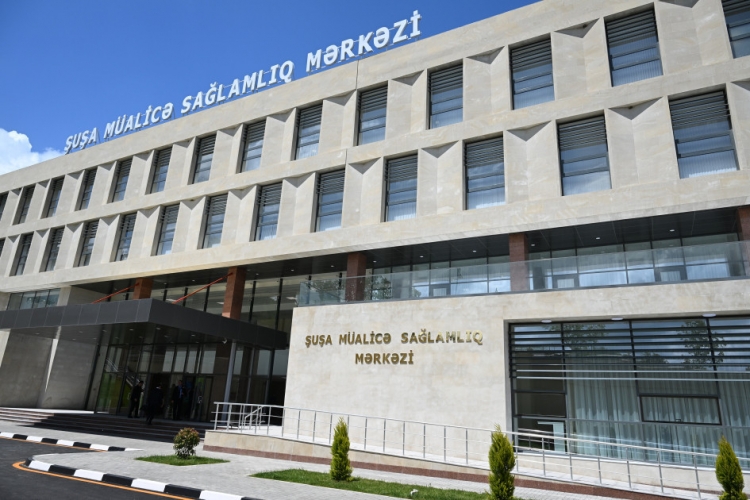 Prezident və Mehriban Əliyeva Şuşa Müalicə-Sağlamlıq Mərkəzinin açılışında iştirak ediblər -
