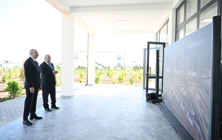 Prezident Ağdamın Kəngərli kəndinin birinci mərhələsinin açılışında iştirak edib -