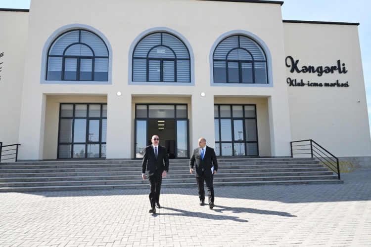 Prezident Ağdamın Kəngərli kəndinin birinci mərhələsinin açılışında iştirak edib -