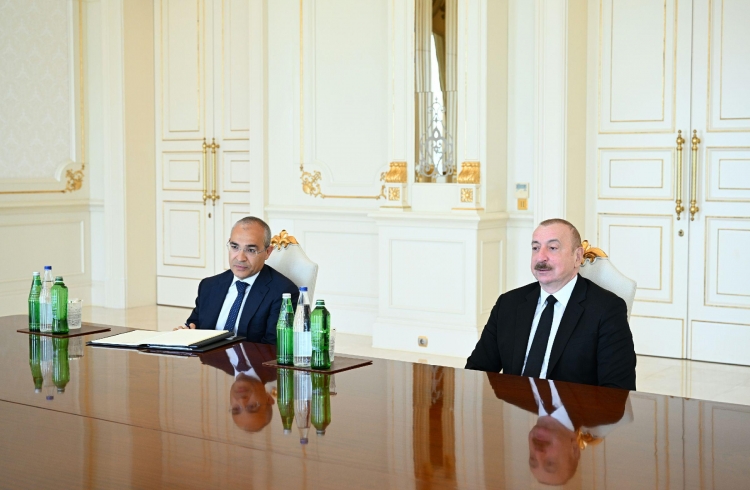 Prezident Alman İqtisadiyyatının Şərq Komitəsinin sədrini qəbul edib -