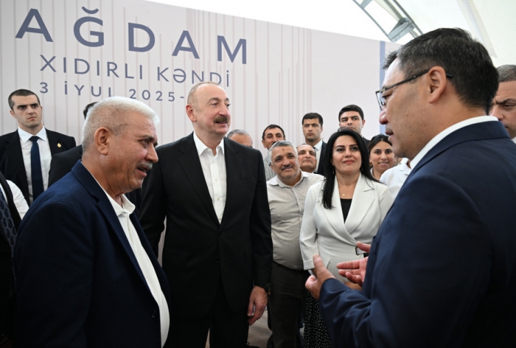 Ağdamın Xıdırlı kəndinin 1-ci mərhələsinin açılışı olub