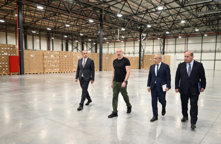 Prezident Ağdamda tütün məmulatlarının istehsalı müəssisəsinin açılışında iştirak edib