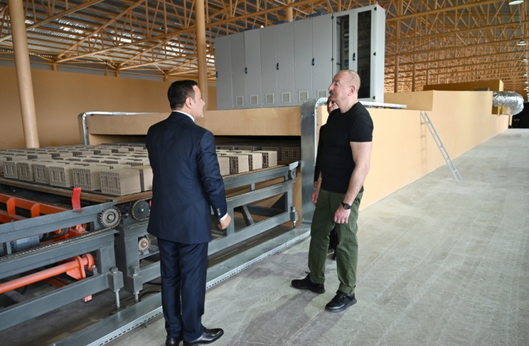 Xocalı kərpic zavodunun açılışı olub