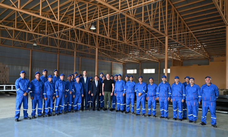Xocalı kərpic zavodunun açılışı olub