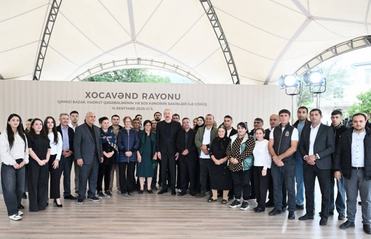 Prezident Qırmızı Bazar, Hadrut və Sosun sakinləri ilə görüşüb -