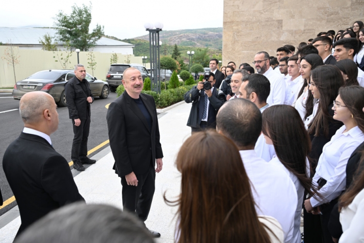 Prezident Xankəndidə olub -