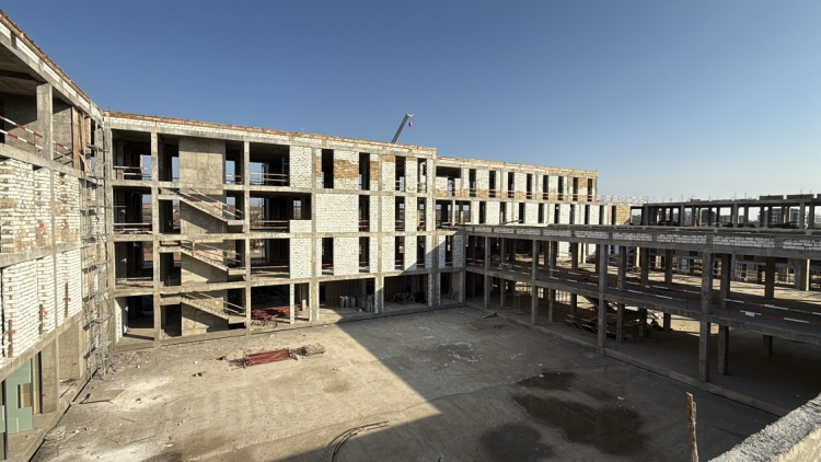 Füzulidə tikilən xəstəxananın gələn il istifadəyə verilməsi planlaşdırılır