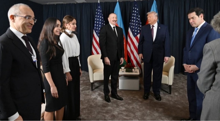 Azərbaycan və ABŞ prezidentləri görüşüblər -