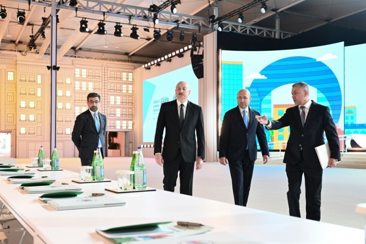 Prezident Bakı Olimpiya Stadionunda WUF13 ilə bağlı görülən işlərlə tanış olub